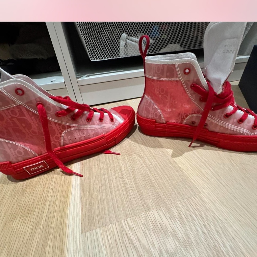 Dior b23 high red sneakers - Picture 8 of 8